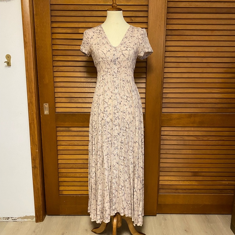 Showpo Blush Floral Maxi Dress